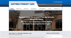 Desktop Screenshot of carymedprimarycare.com